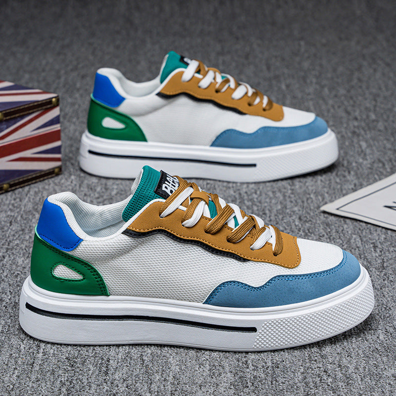 Women’s Sporty Platform Sneakers with Breathable Upper Material Mune Fashion