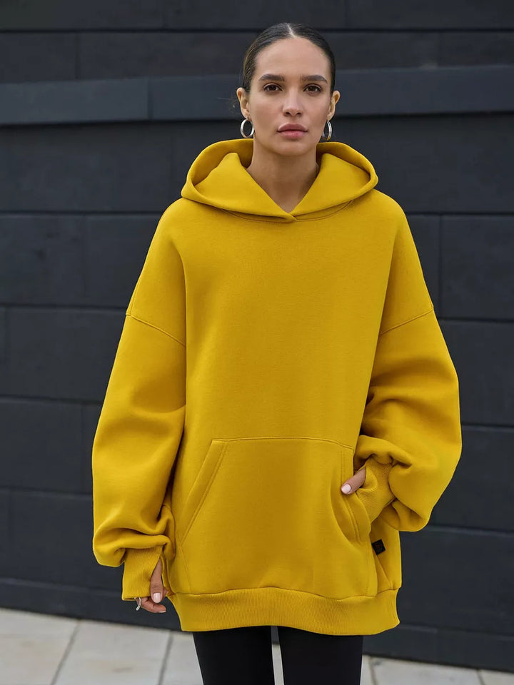 Women's Oversized Hoodie with Kangaroo Pocket Mune Fashion