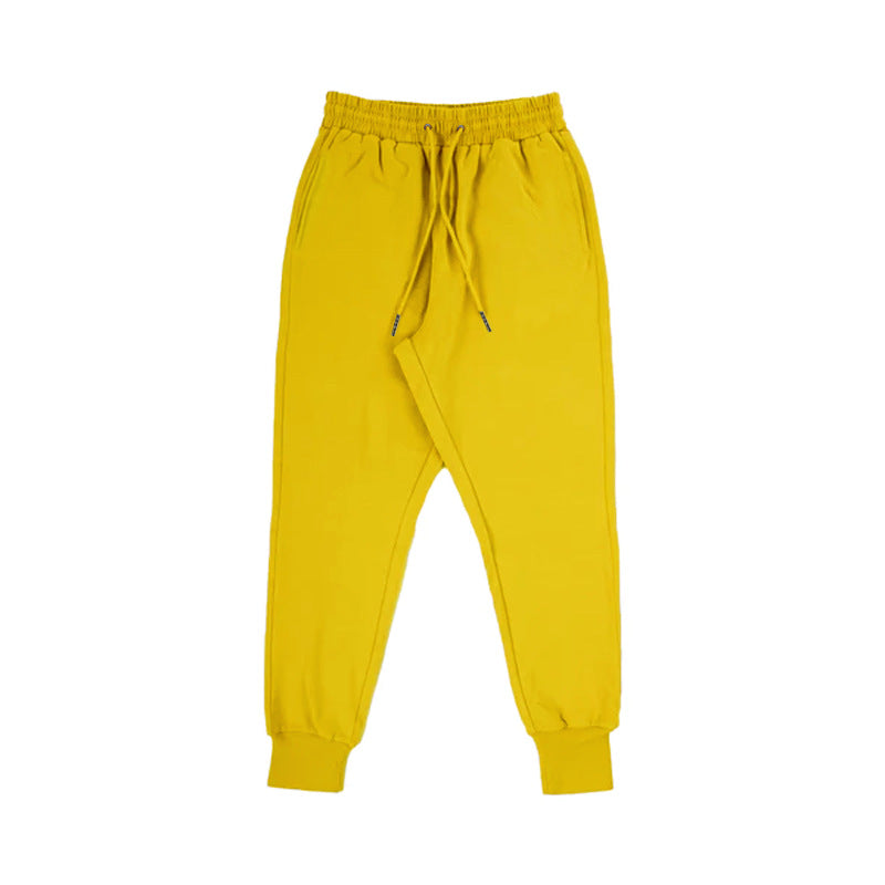 Unisex nan Jogging pants with a drop crotch, elastic drawstring waistband, and ribbed cuffs Mune Fashion