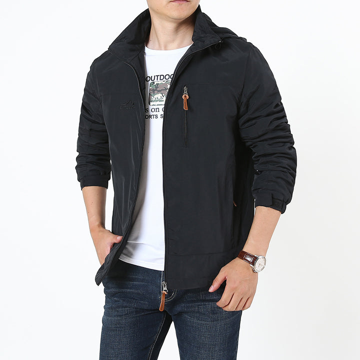 Men's functional jacket with adjustable hood collar Mune Fashion