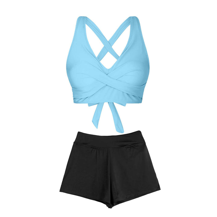 Women's Two-Piece Swimsuit with Floral Design Mune Fashion