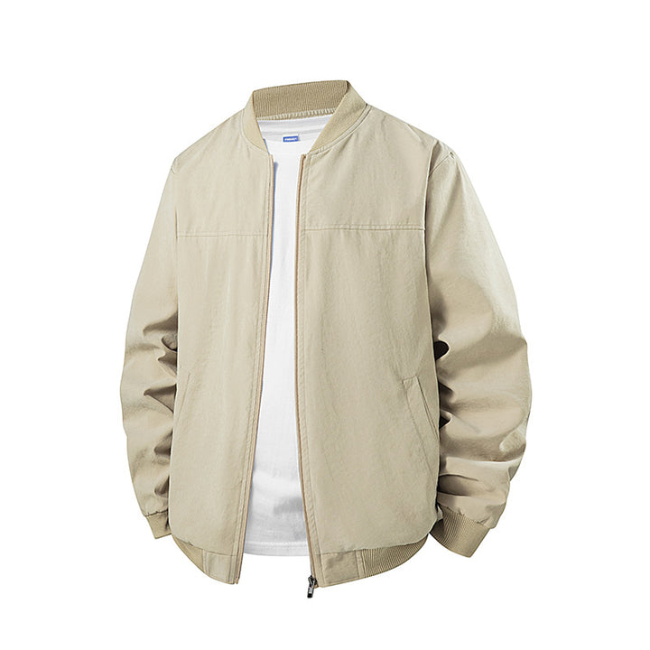 Men's lightweight transitional jacket with high collar and side pockets Mune Fashion