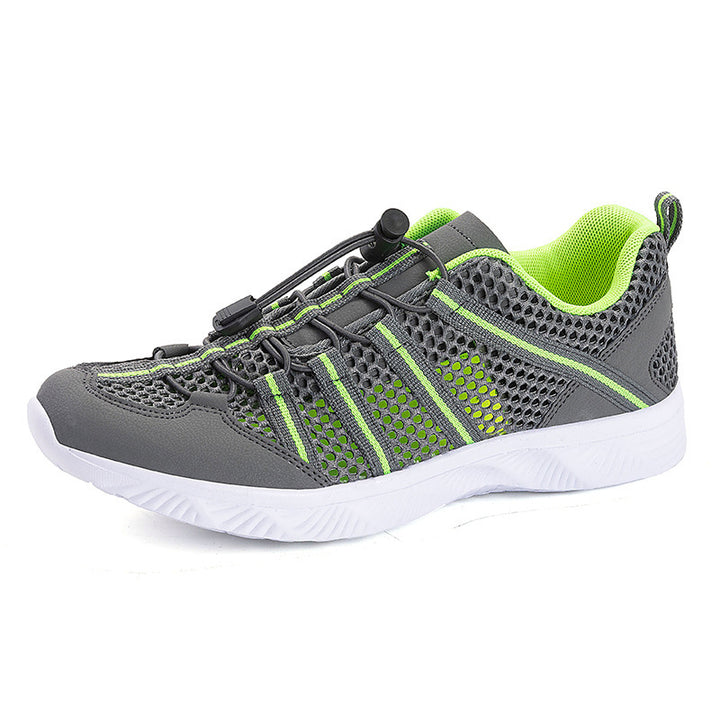 Women’s breathable mesh sneakers with drawstring closure, ultra-light EVA flex sole and padded heel collar Mune Fashion