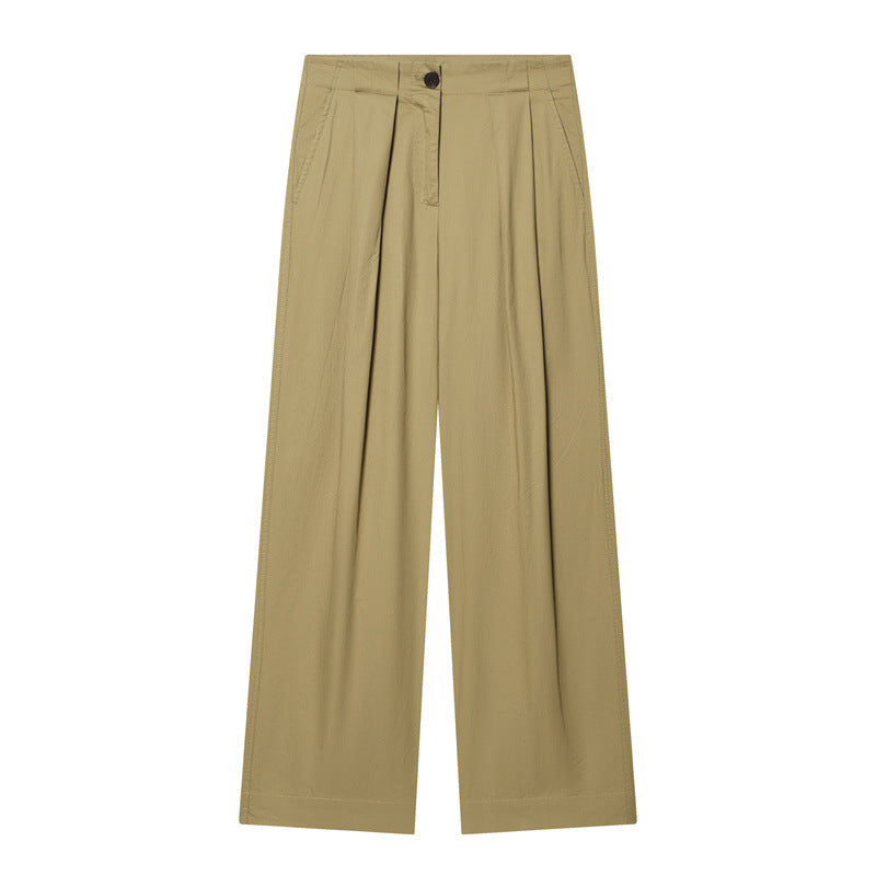 women's wide pleated pants with high waist and distinctive front creases Mune Fashion