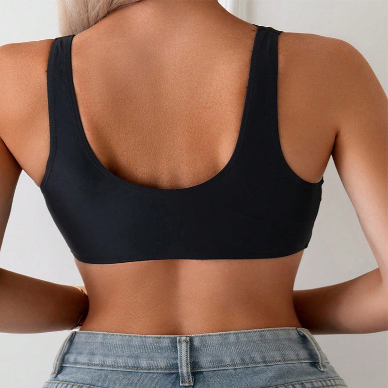 Women's bikini top with elegant wave pattern Mune Fashion
