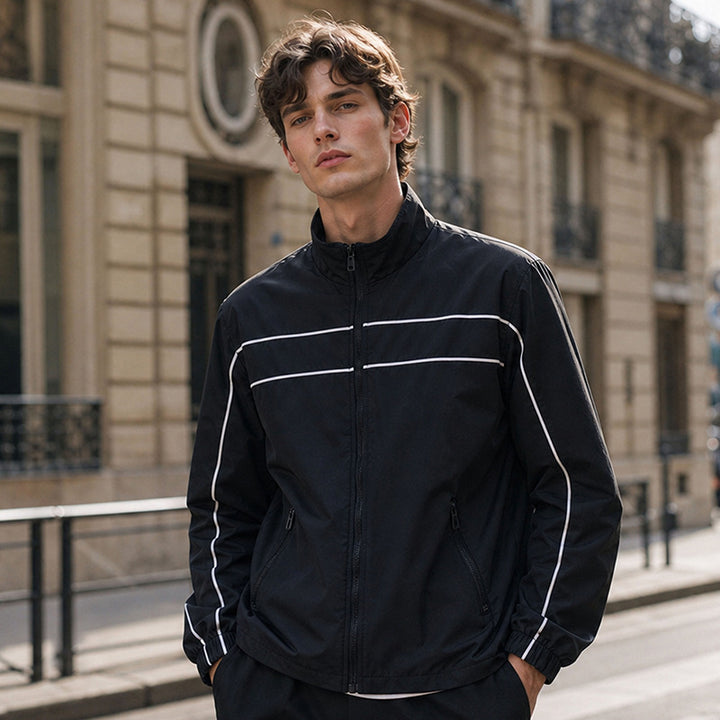 Men's sporty transitional jacket with reflective inserts Mune Fashion