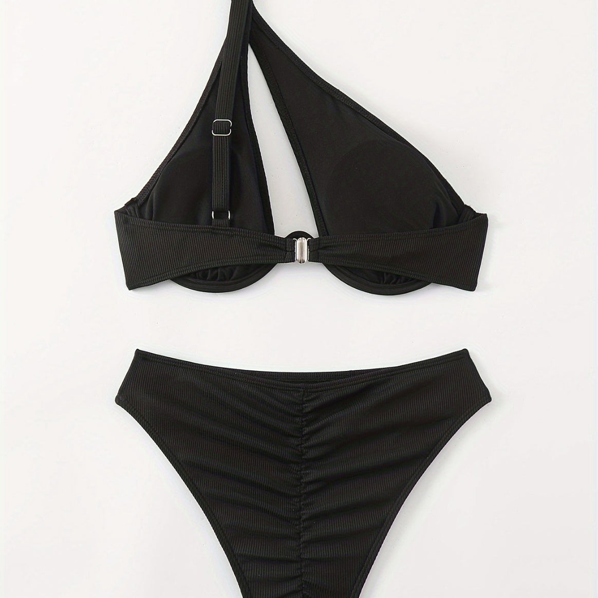 Women's bikini set with asymmetrical strap design and supportive push-up top Mune Fashion