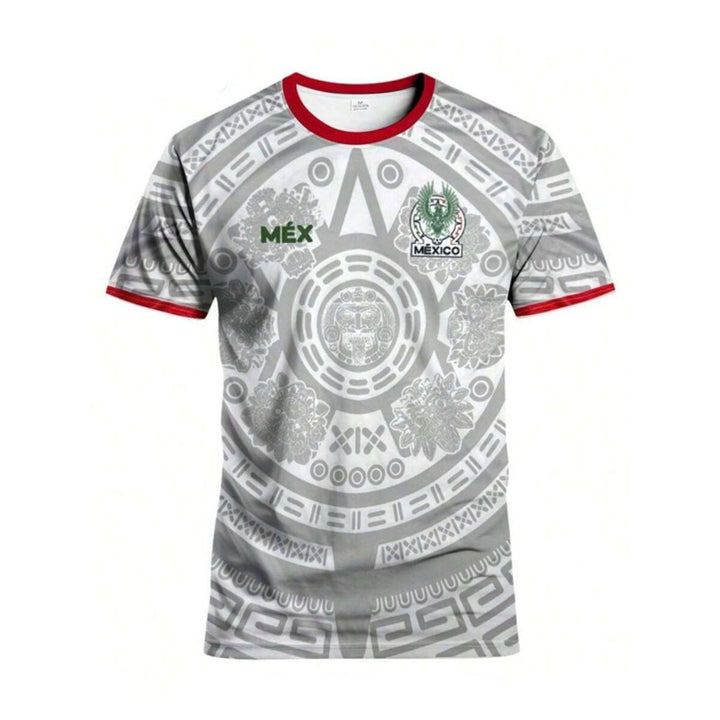 Unisex stylish soccer jersey with Aztec motif and breathable functional polyester Mune Fashion