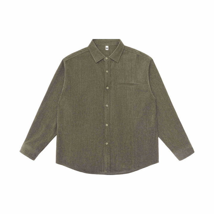 Men's overshirt jacket made of textured wool blend with chest pocket Mune Fashion