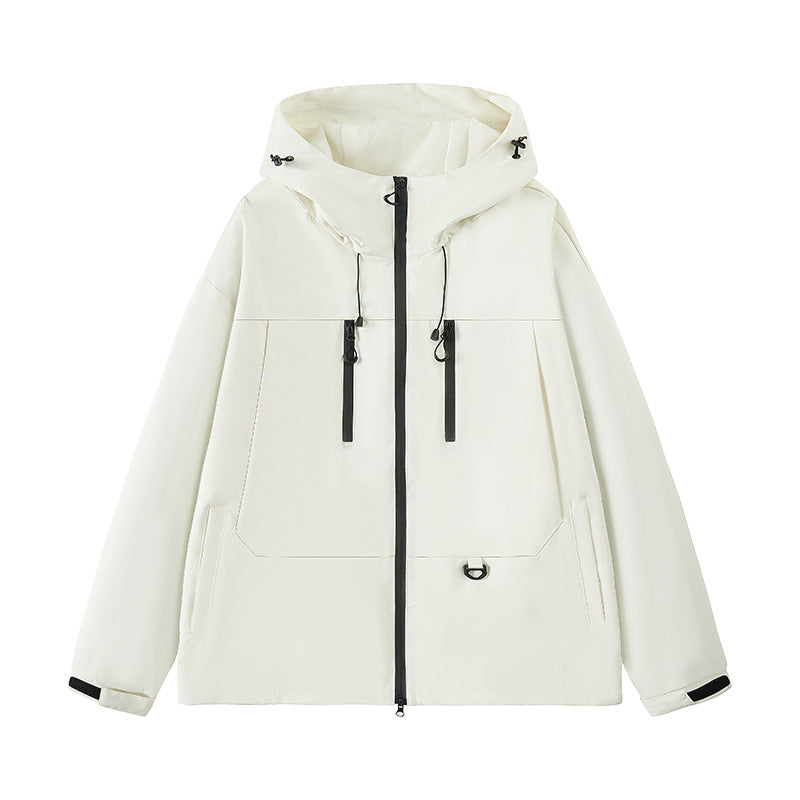 Men's technical water-repellent hooded transition jacket with taped zippers & utility pockets Mune Fashion