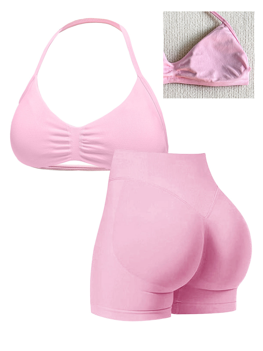 Women's Sporty Bikini with Padded Top and High Waist Mune Fashion