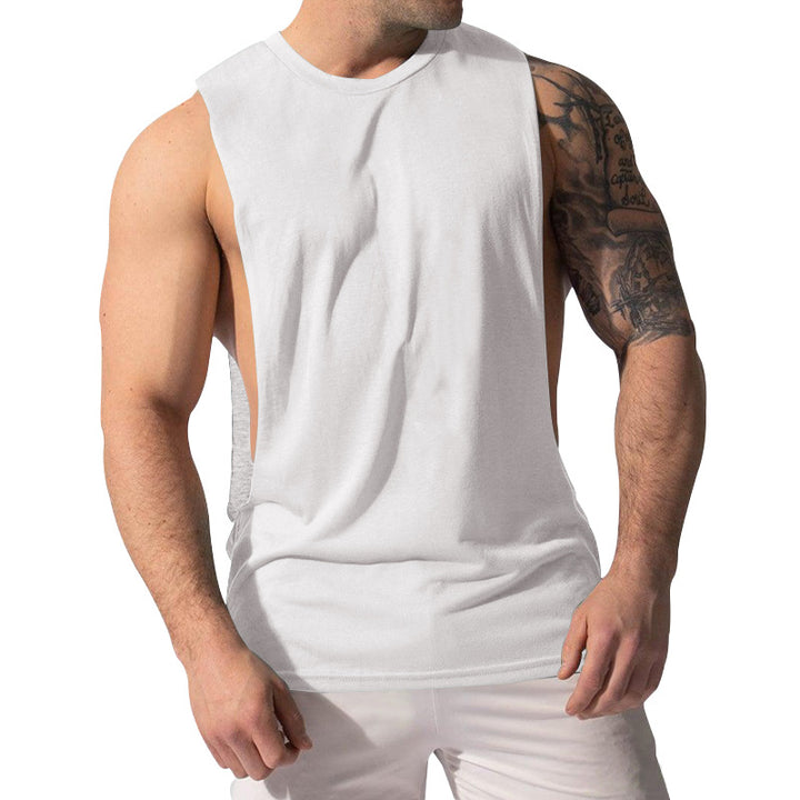 Men's muscle shirt with extra deep arm openings and breathable cotton blend Mune Fashion