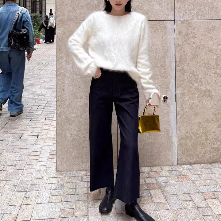 Women's Soft Mohair Sweater Mune Fashion