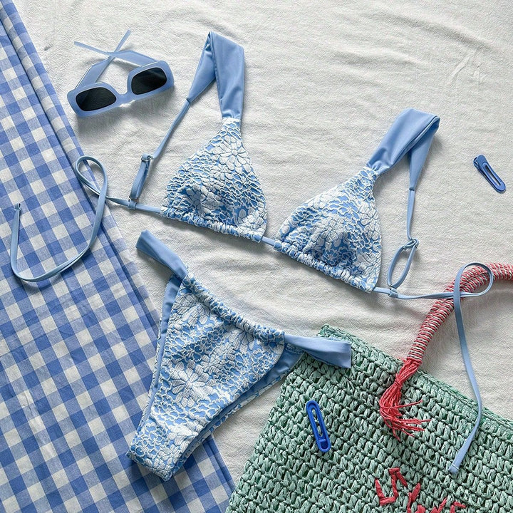 Women Lace Triangle Bikini Mune Fashion