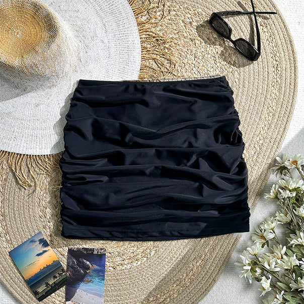 Ladies High Quality Ruffle Shorts with Elastic Waistband Mune Fashion