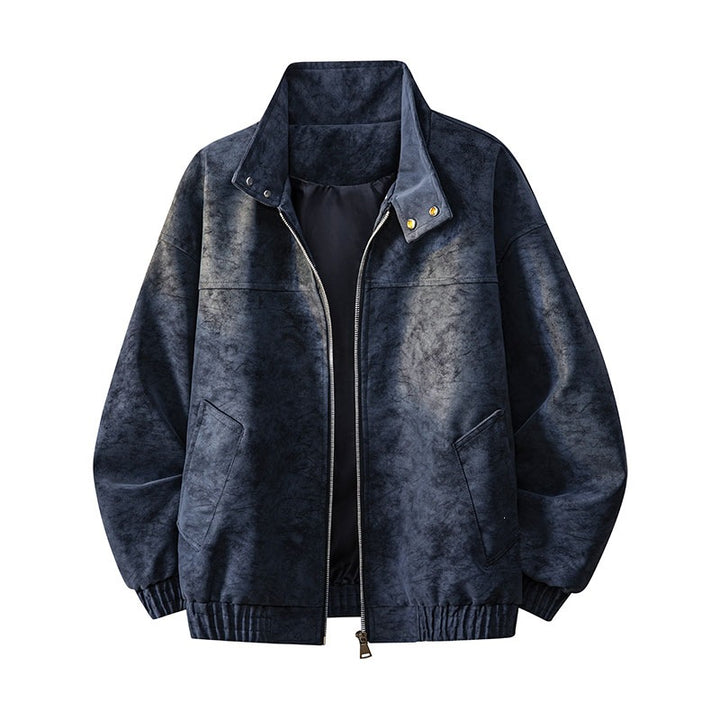 Men's Casual Outdoor Jacket with High Collar and Practical Pockets Mune Fashion