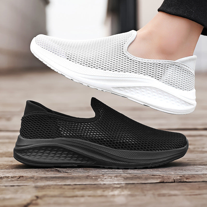 Men's breathable mesh sports shoe with slip-on design and shock-absorbing sole Mune Fashion