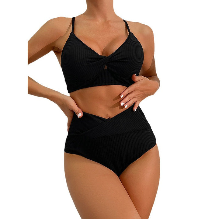Women's high-cut swimsuit with trendy rib details Mune Fashion
