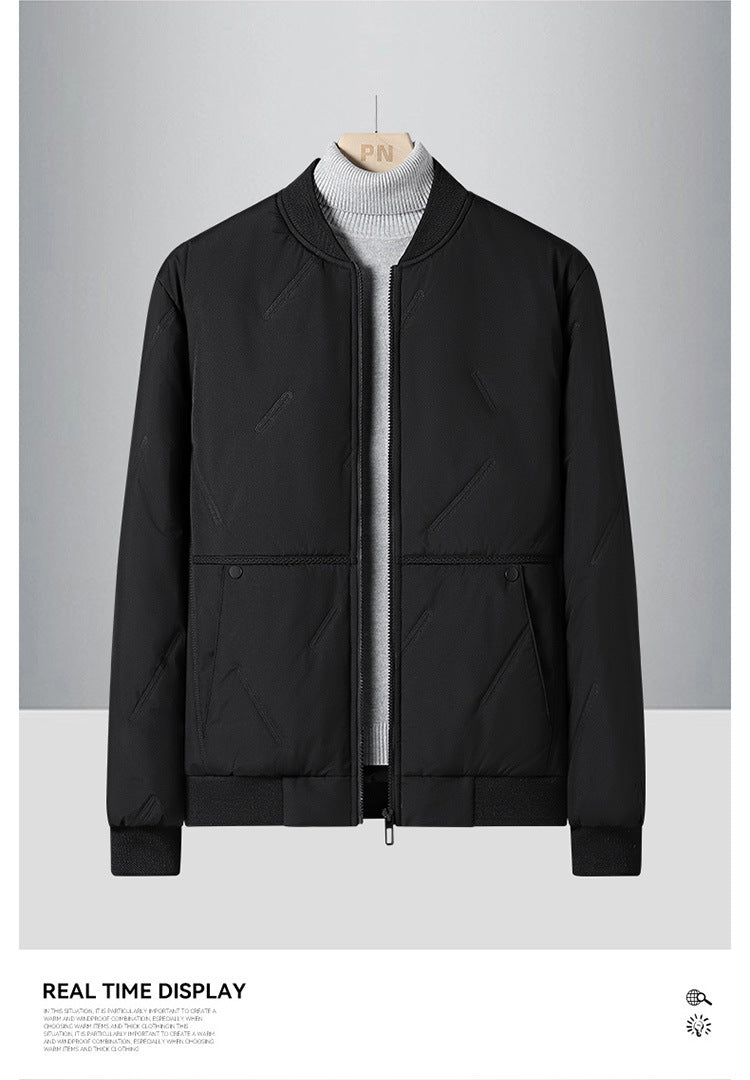 Men's Lightweight Transition Jacket with High Stand Collar and Practical Pockets Mune Fashion