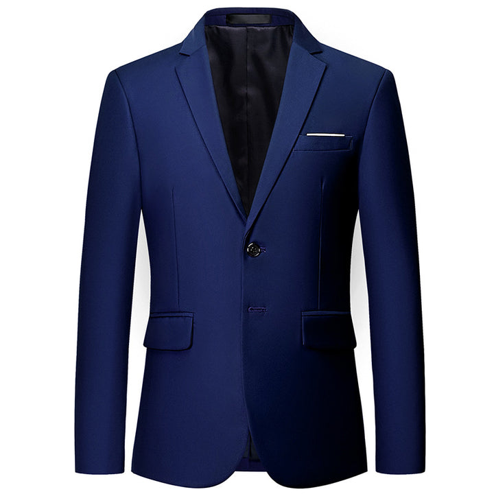 Men's slim-fit blazer with narrow silhouette, stretch content, and flap pockets Mune Fashion