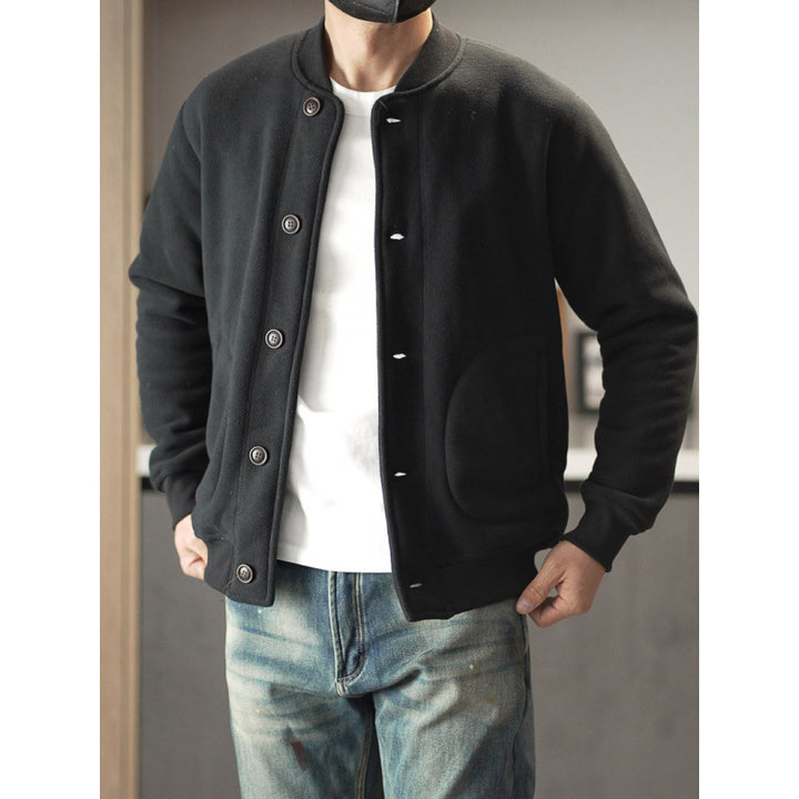 Men's Comfortable Fleece Jacket with Buttons Mune Fashion