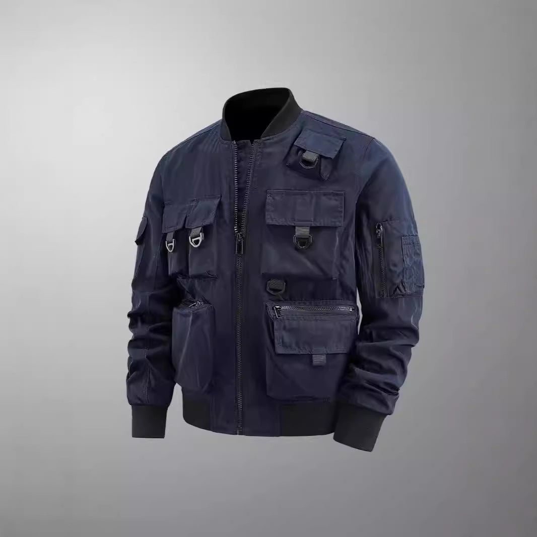 Men's tactical multifunctional bomber jacket with multiple pockets Mune Fashion