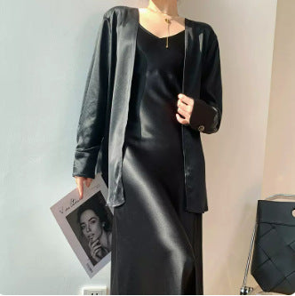 Women's Satin Robe Mune Fashion