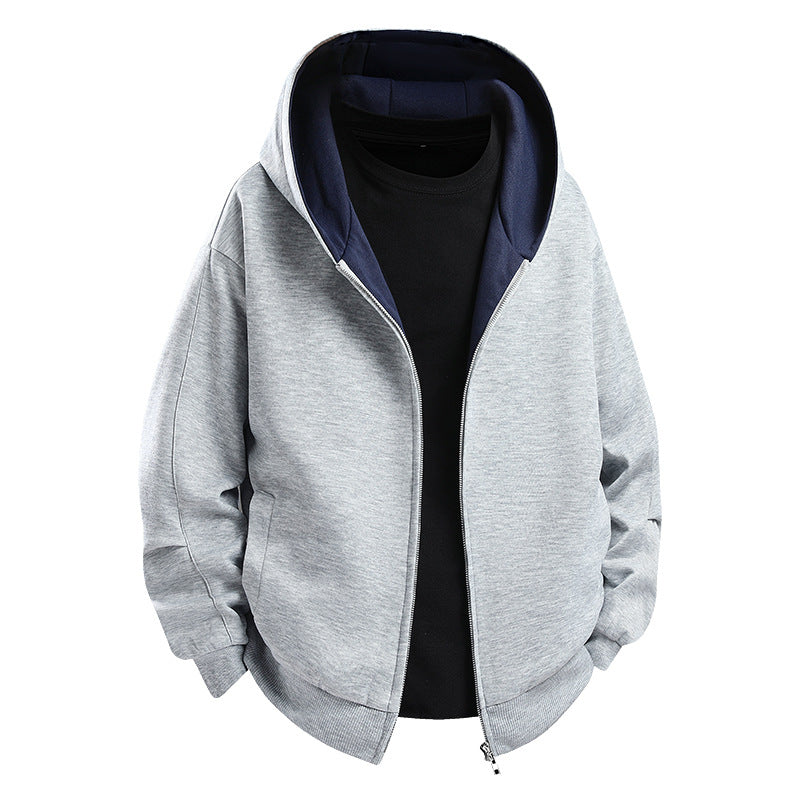 Men's Stylish Hooded Jacket with High Collar Mune Fashion