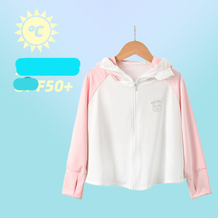 Girls functional UV protection jacket with hood Mune Fashion