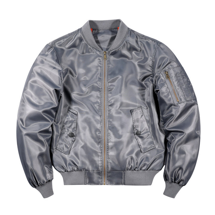 Men's lightweight water-repellent bomber jacket with contrasting inner lining and arm pocket Mune Fashion