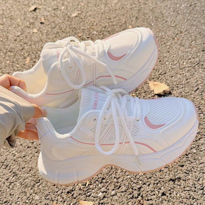 Women's Sporty Mesh Sneakers with Cushioning Sole and Modern Design Mune Fashion