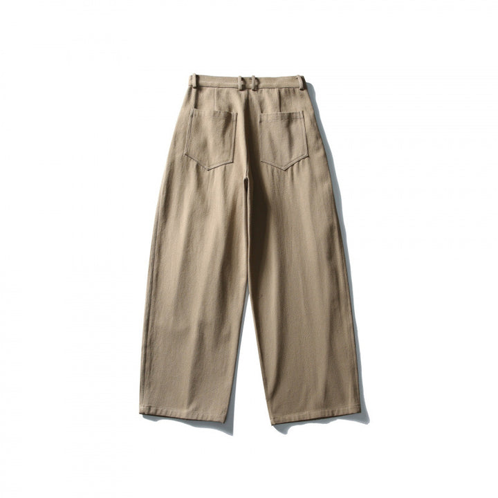 Women wide high-waisted culottes with pleats and side pockets Mune Fashion