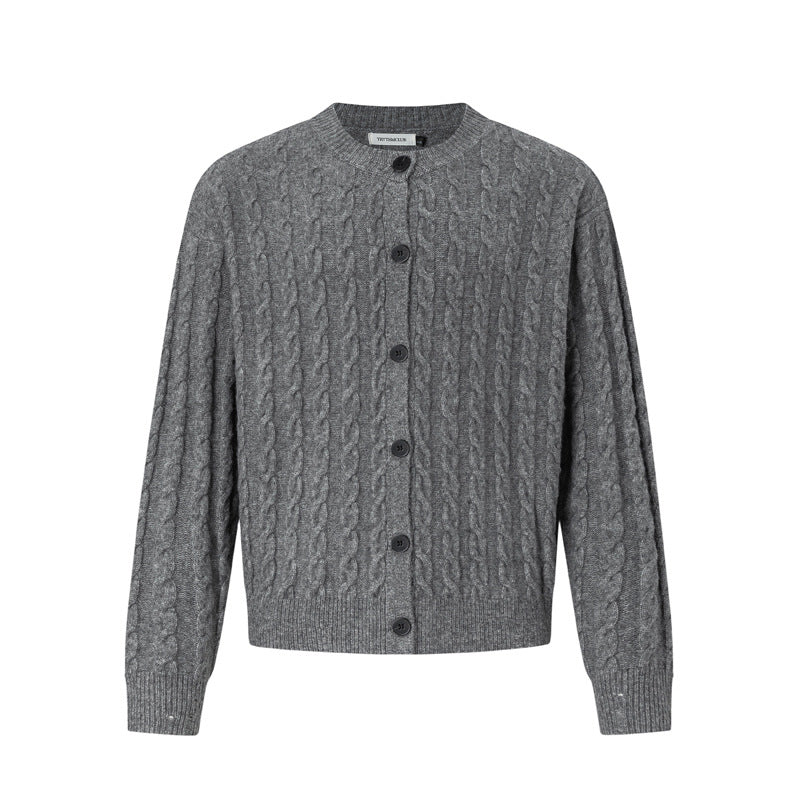 Ladies cardigan with cable pattern Mune Fashion