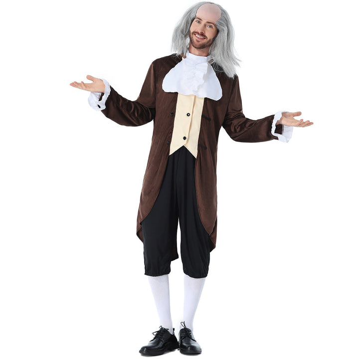 Men's historical costume with elegant tailcoat and baggy trousers Mune Fashion