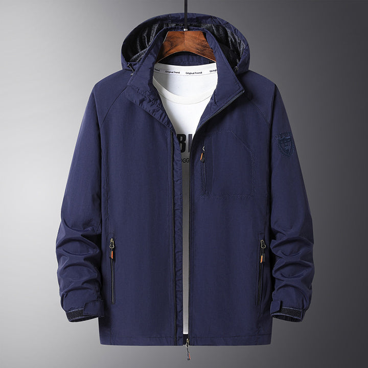 Men's Urban All-Weather Travel Anorak with Mesh Lining and Concealed Zipper Mune Fashion