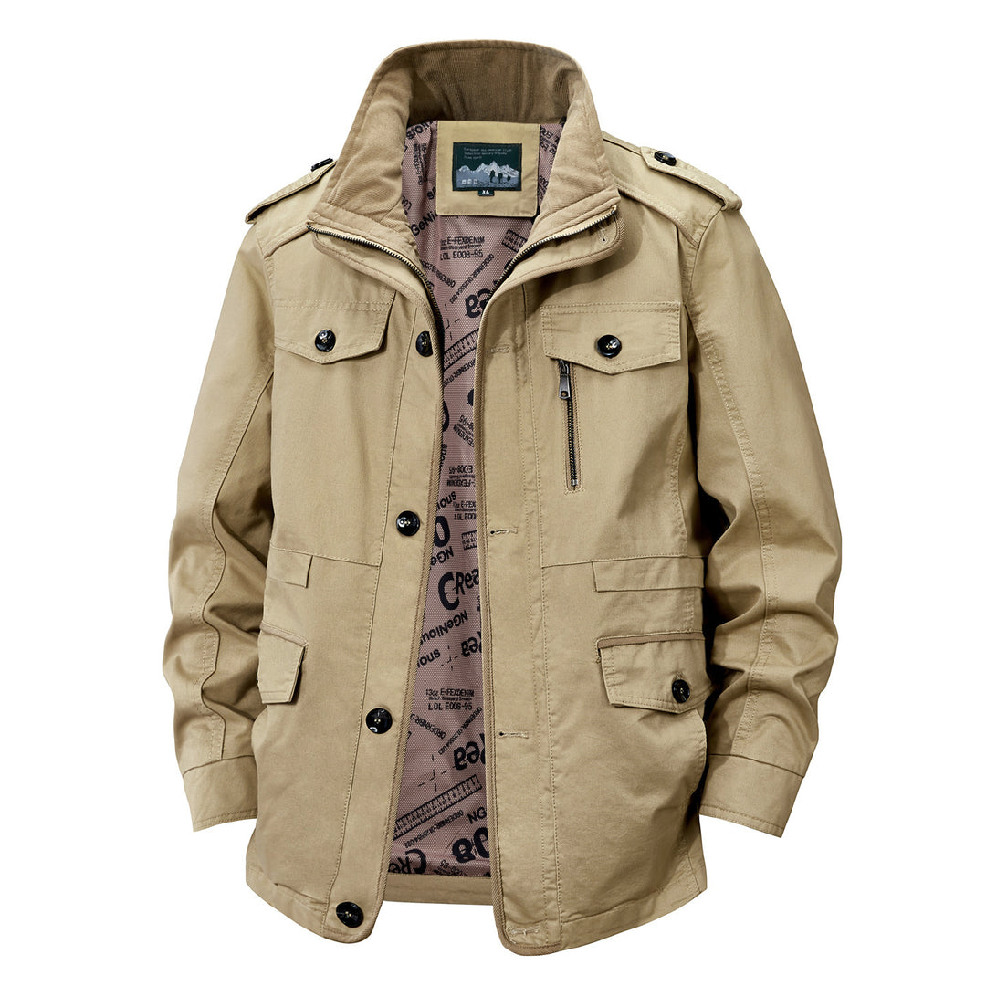 Men's leisure jacket with numerous pockets Mune Fashion