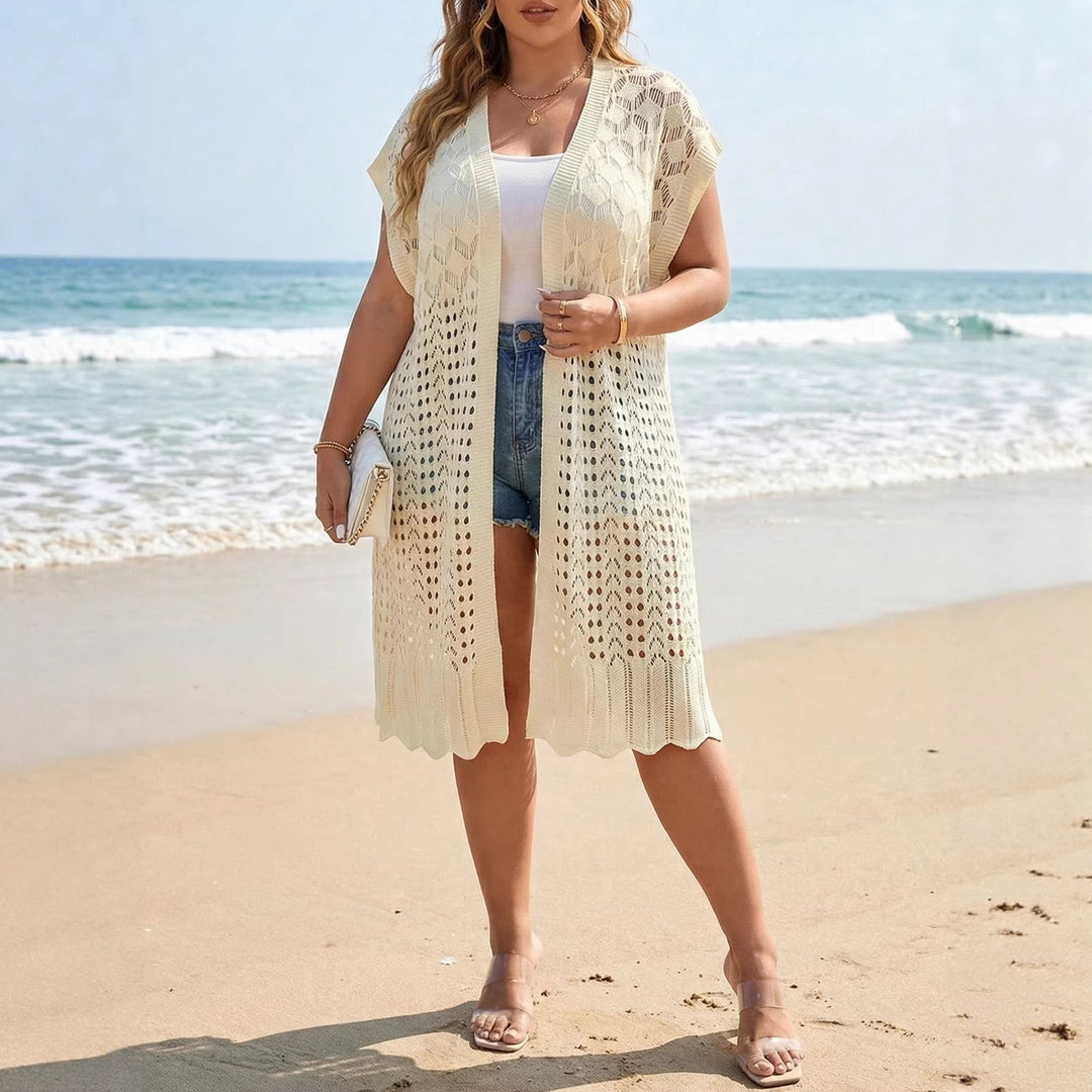 Ladies airy crochet beach cover-up Mune Fashion