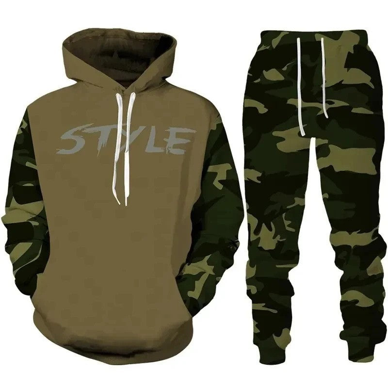 Men's Stylish Hoodie Sweatshirt and Jogging Pants Set Mune Fashion
