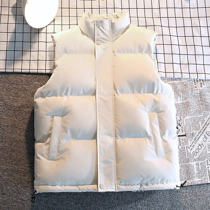 Men's Quilted Padded Gilet with High Stand Collar, Concealed Zip & Drawstring Hem Mune Fashion
