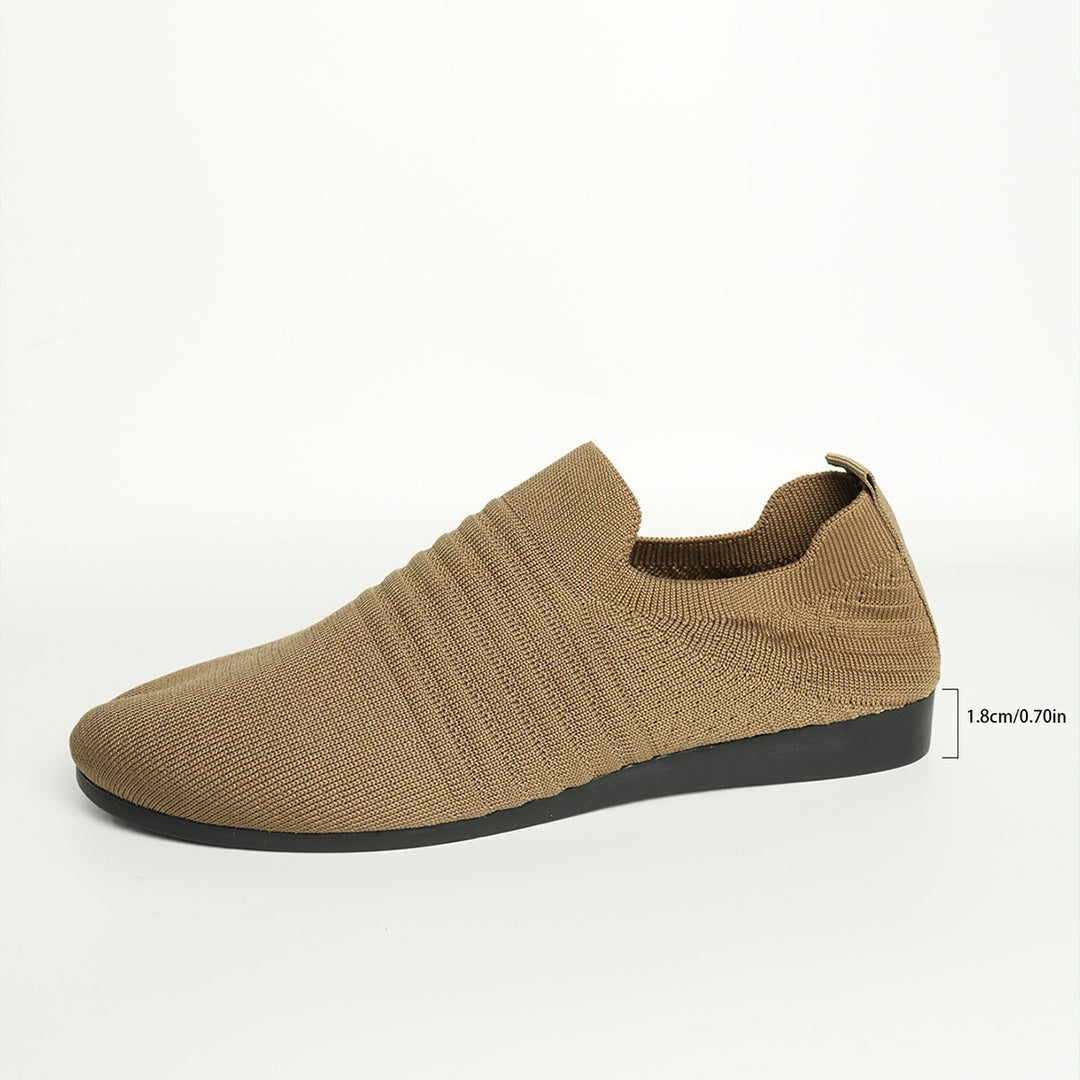 Men's breathable knit slip-on sneaker with elastic entry and padded comfort footbed Mune Fashion