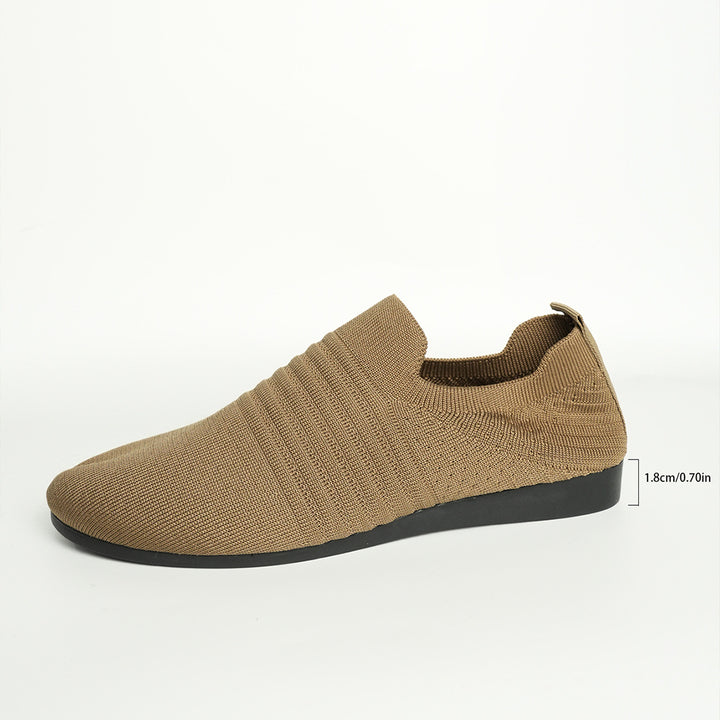 Men's breathable knit slip-on sneaker with elastic entry and padded comfort footbed Mune Fashion