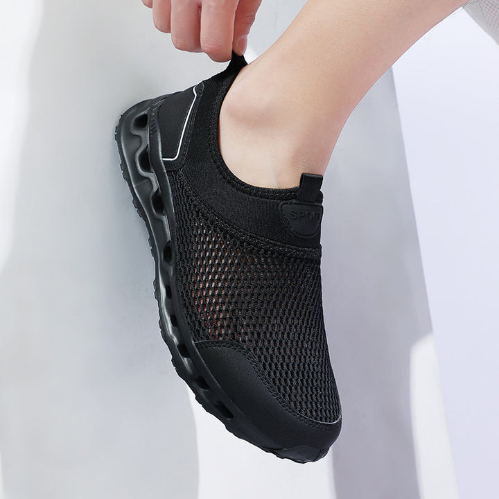 Unisex nan ultra-light mesh slip-on shoe with ventilated hollow chamber cushioning Mune Fashion