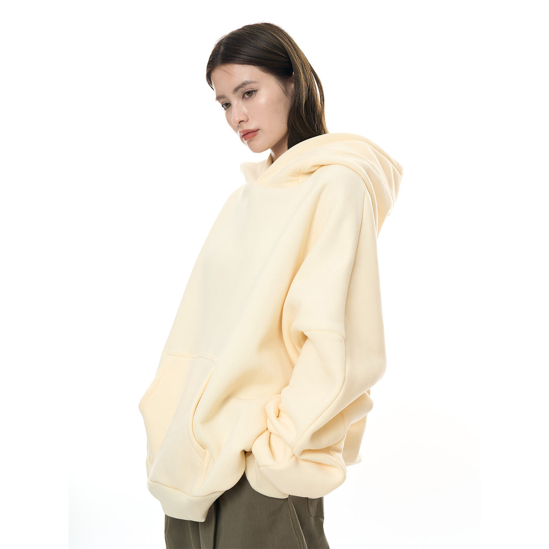Women's Oversize Hoodie made of heavy cotton fleece with kangaroo pocket Mune Fashion