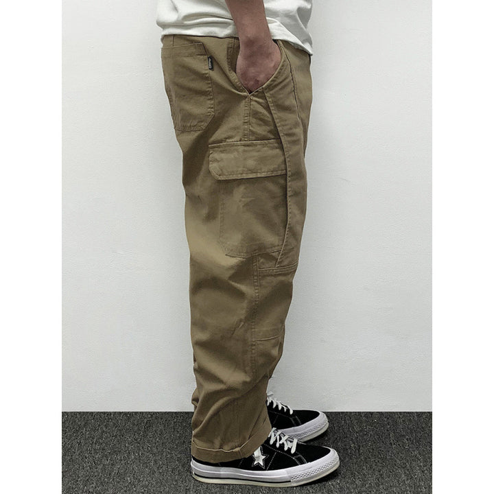 Men's Casual Baggy Cargo Pants with Knee Inserts, Multi-Pockets and Workwear Details Mune Fashion