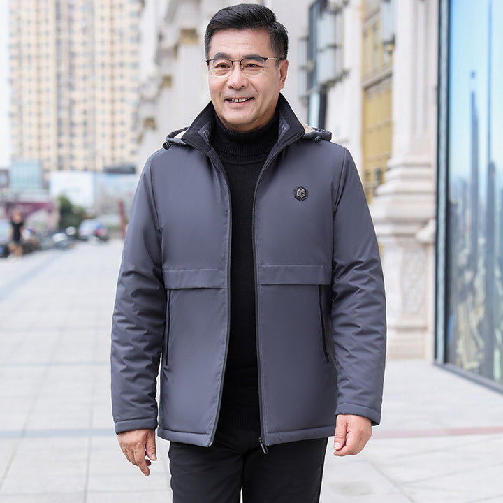 Men's sporty transitional jacket with detachable hood Mune Fashion