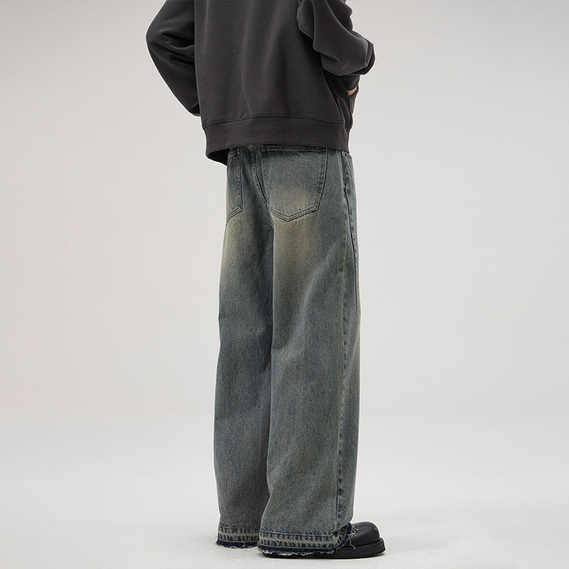 Men's Wide Relaxed Denim Jeans in Marlene Baggy Cut Mune Fashion