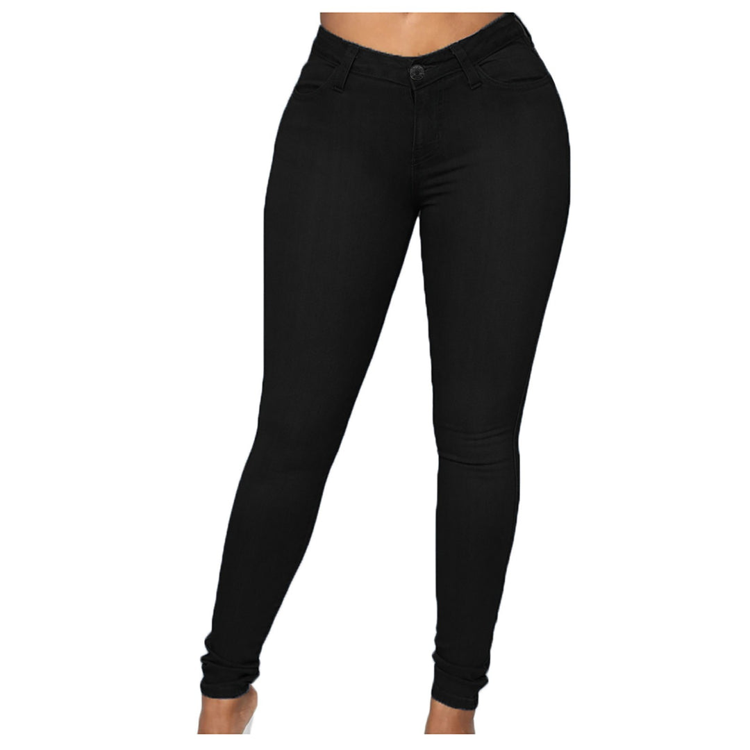 Women high-waisted Sculpt-Skinny jeans with shaping stretch waistband and classic five-pocket cut Mune Fashion