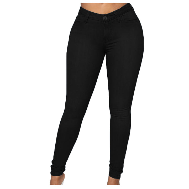 Women high-waisted Sculpt-Skinny jeans with shaping stretch waistband and classic five-pocket cut Mune Fashion
