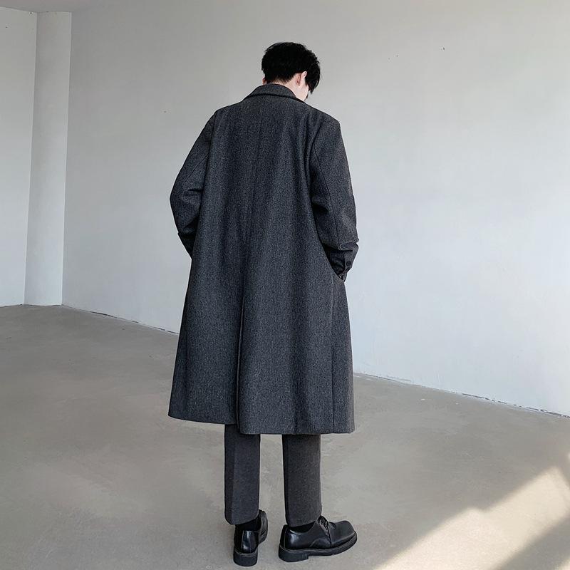 Men's Elegant Wool Coat Mune Fashion