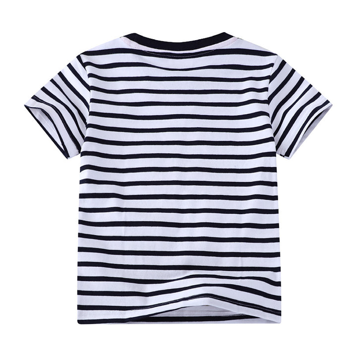 Boys T-shirt with colorful dinosaur appliqués Mune Fashion